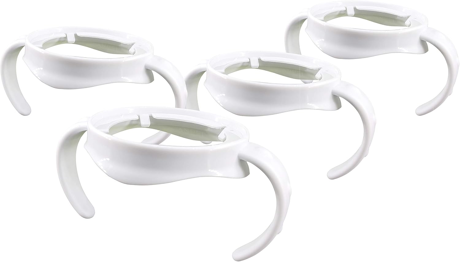 Replacement Bottle Handles Compatible with Avent Natural Response Baby Bottle, White (Pack of 4)