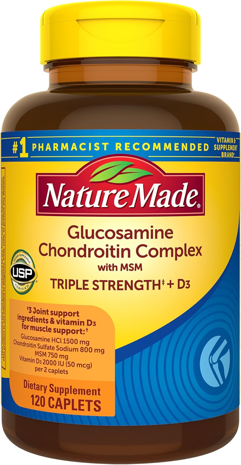 Nature Made Glucosamine Chondroitin Complex with MSM, 120 Caplets