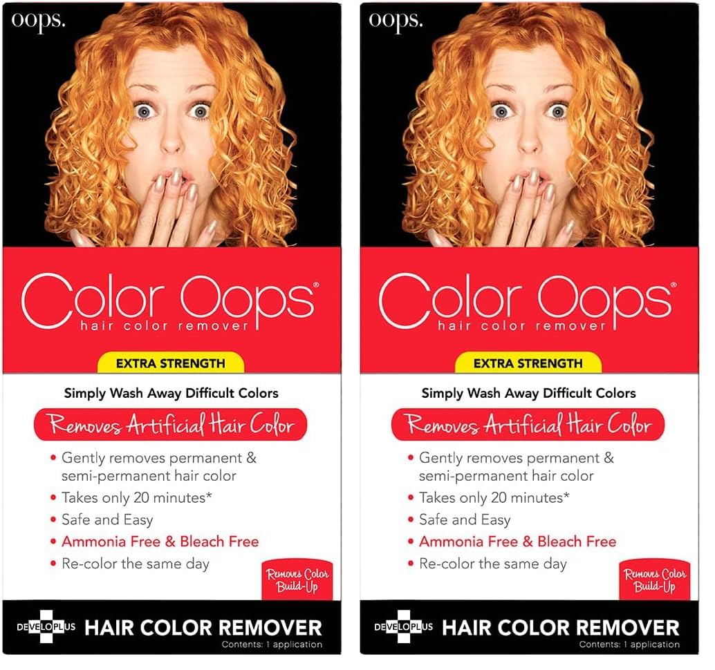 Color Oops Extra Strength Hair Color Remover, 1 Application (Pack of 2)