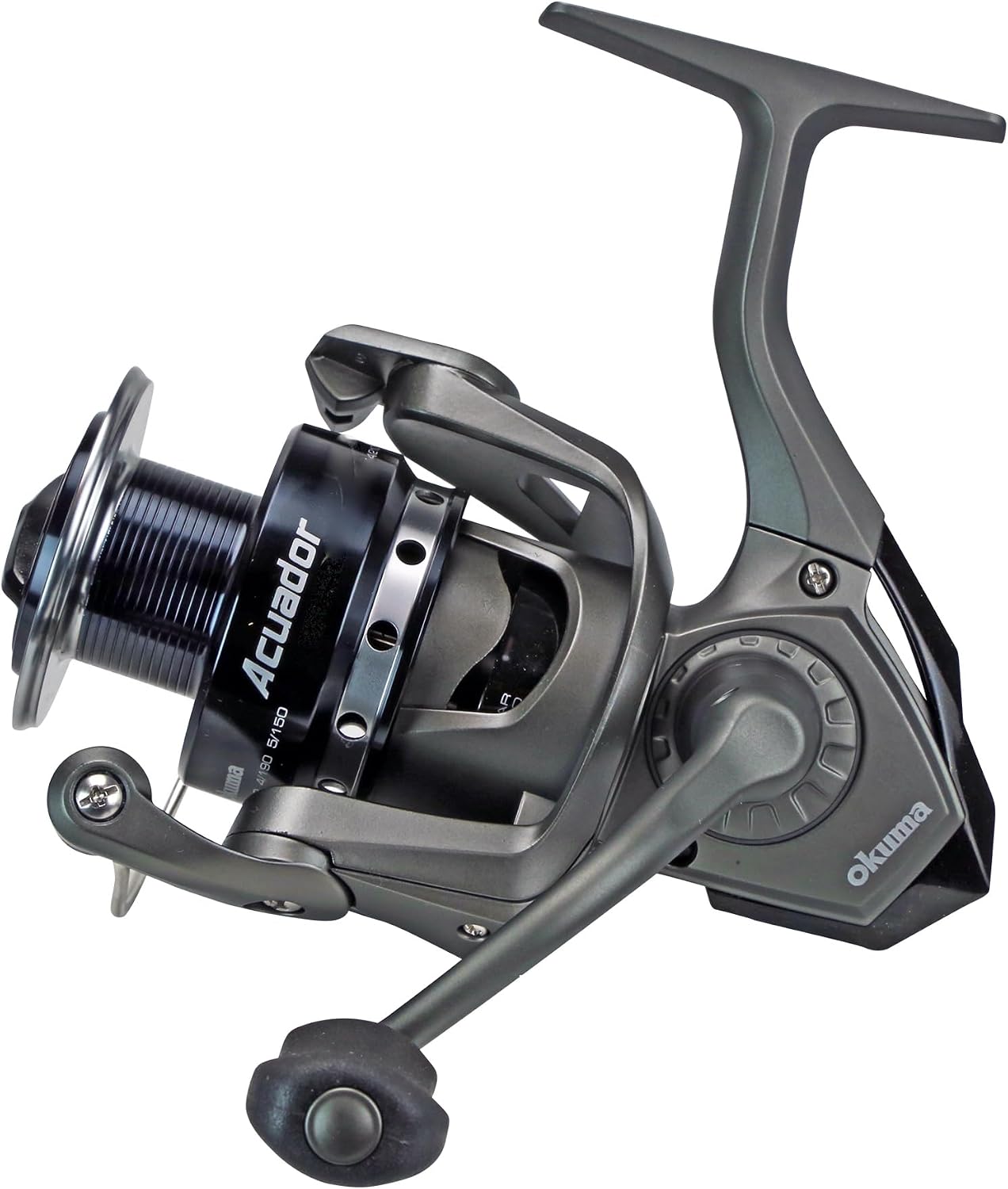 Okuma Acuador 4BB Steel Drive Lightweight Freshwater Spinning Reel, ACU-4000A,Black
