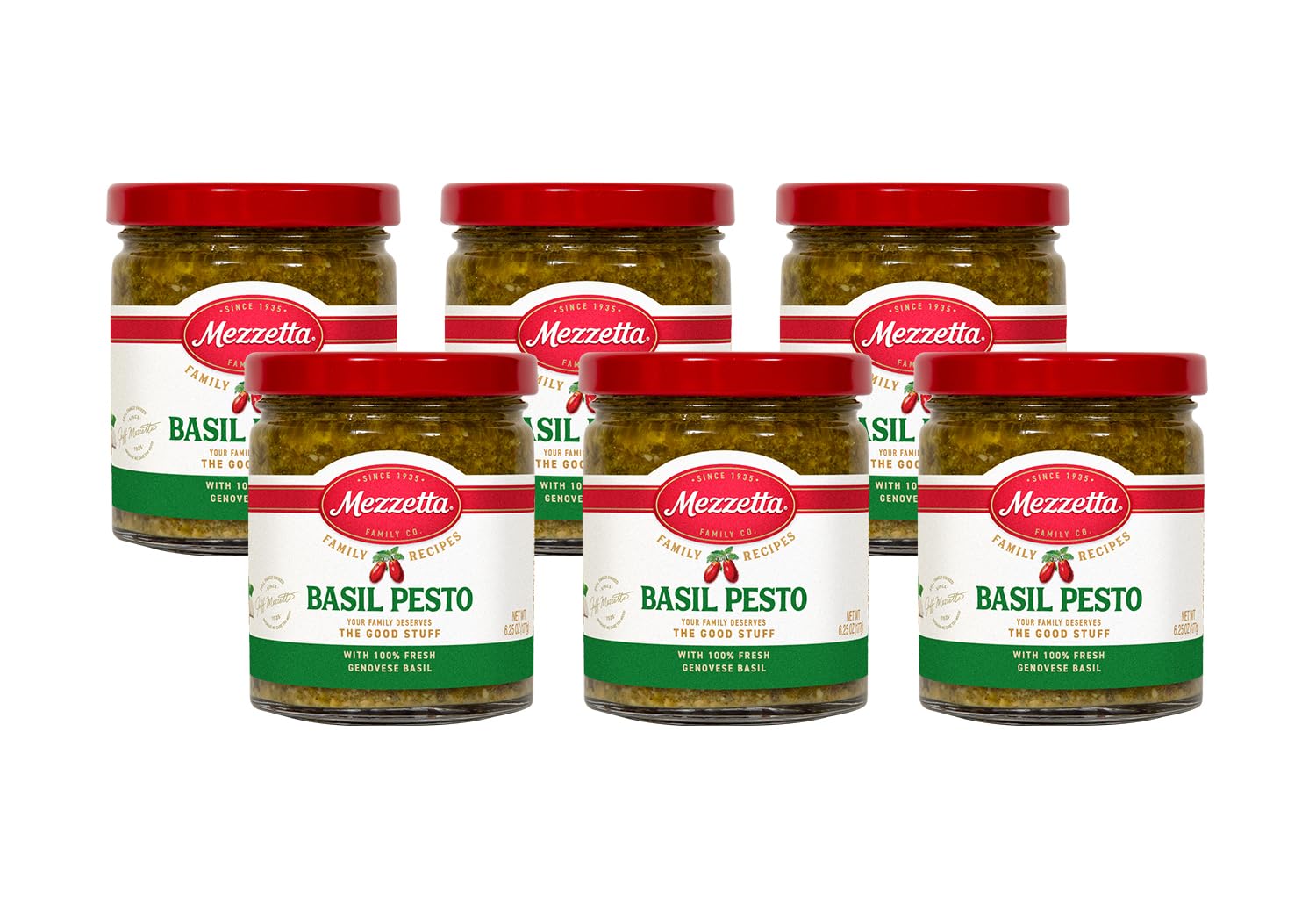 Mezzetta Artisan Ingredients Basil Pesto, 6.25 oz (Pack of 6)