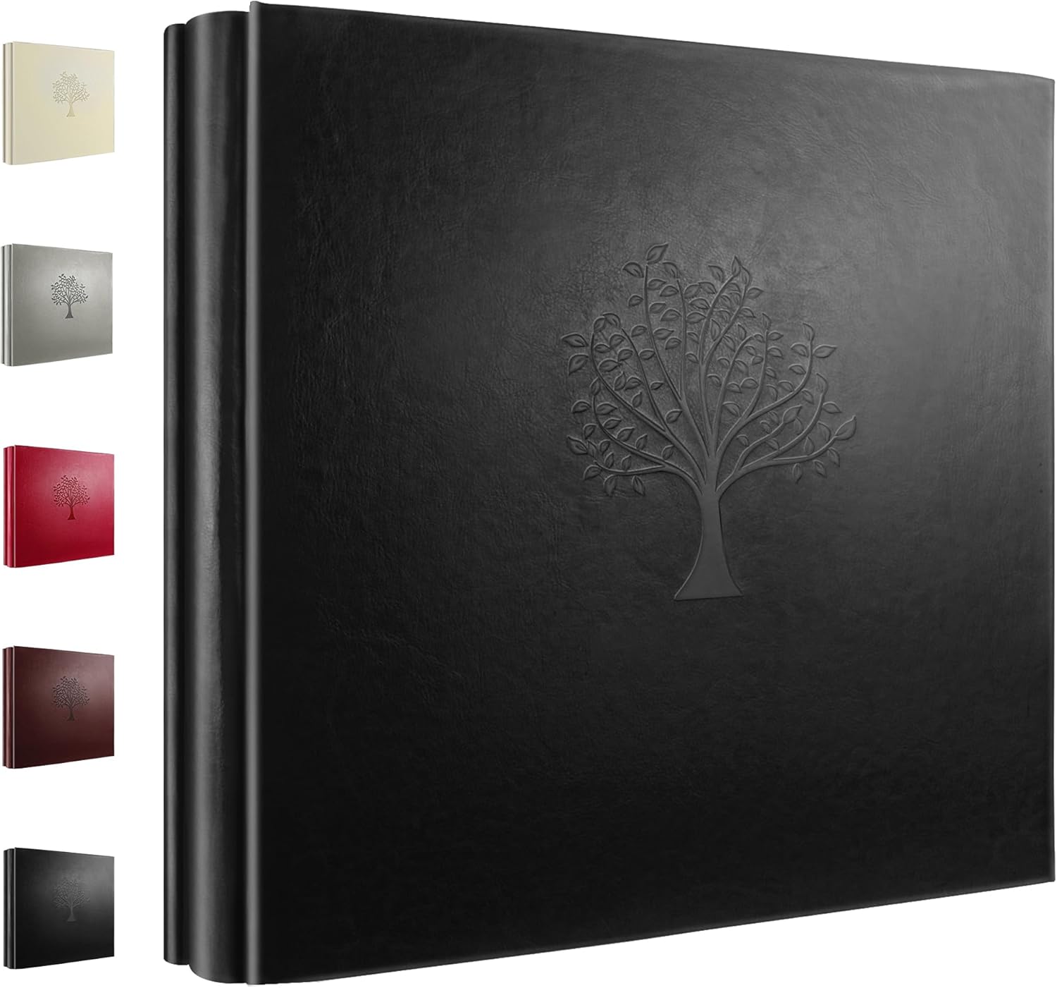 Rdylymx Photo Album 6 x 4 600 Pockets Photos, Black Leather Cover, Extra Large Capacity Family Wedding Baby Anniversary Valentines Picture Albums Holds 600 Portrait and Landscape Photos