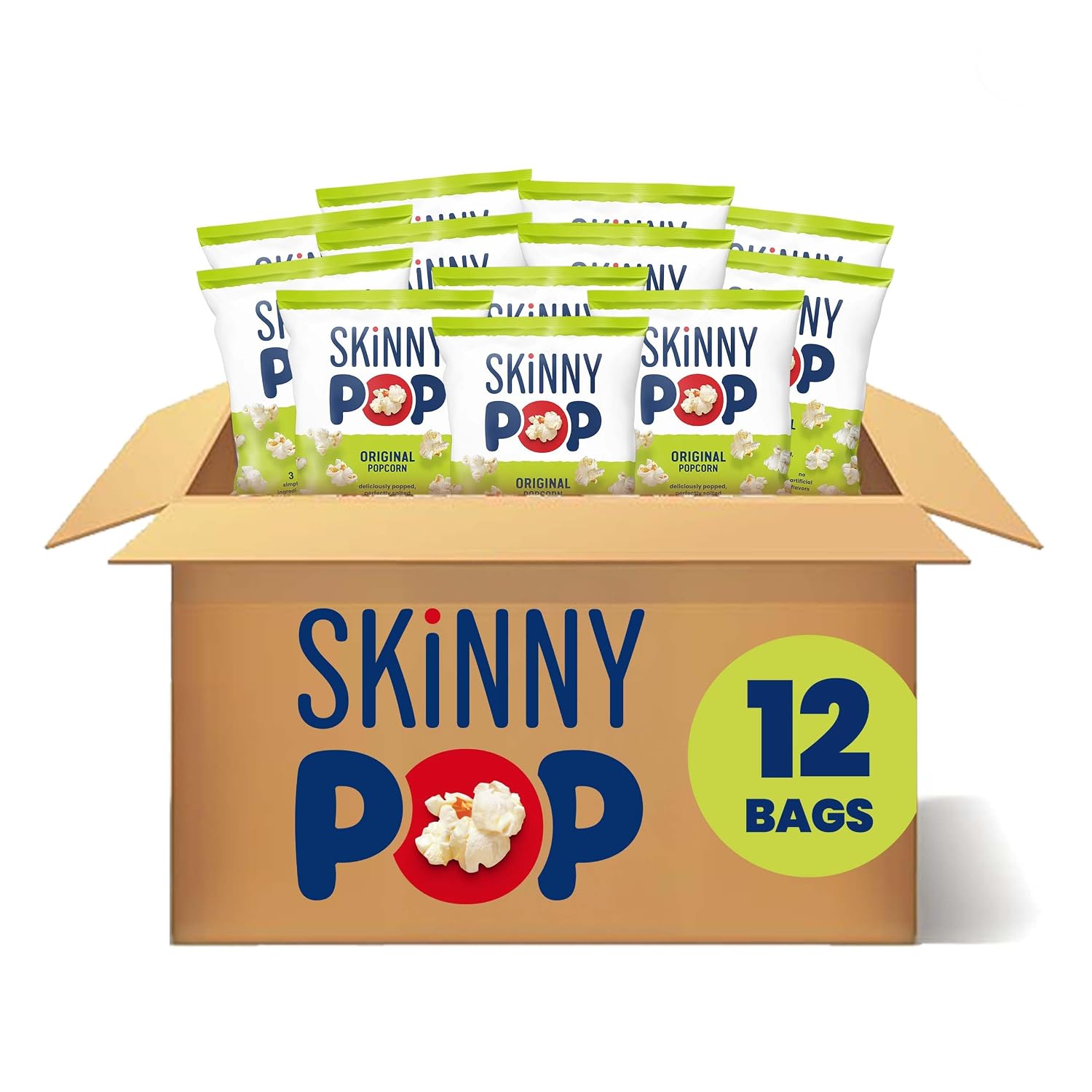 SKINNYPOP Original, Gluten Free Popcorn Individual Bag, 1 oz