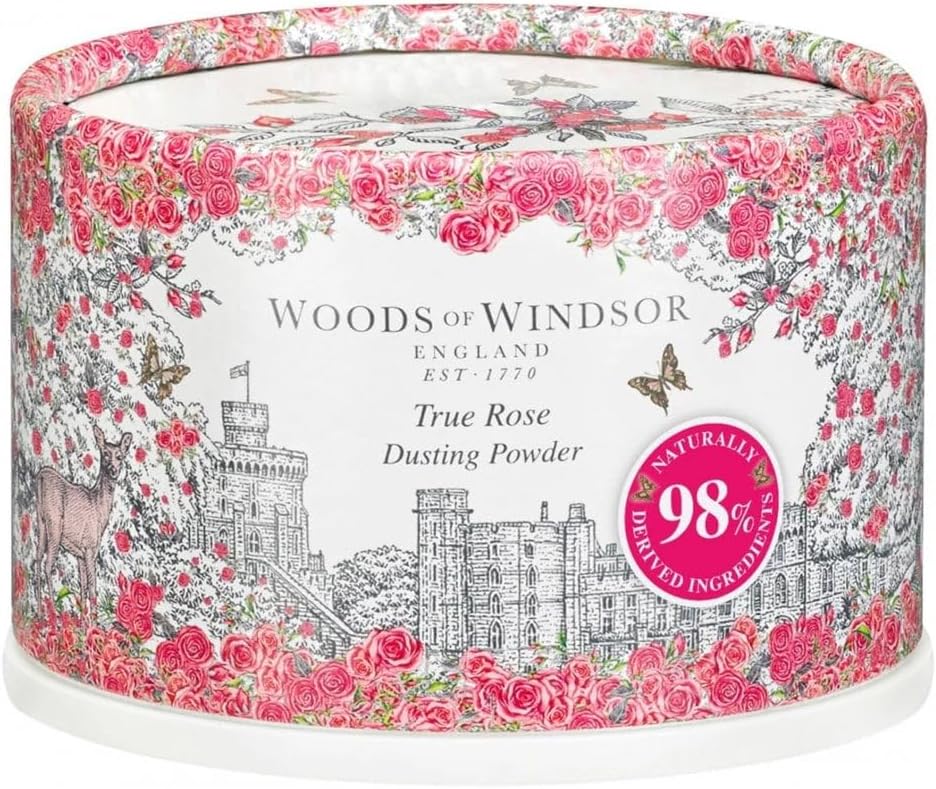 Woods of Windsor True Rose Dusting Powder 100g