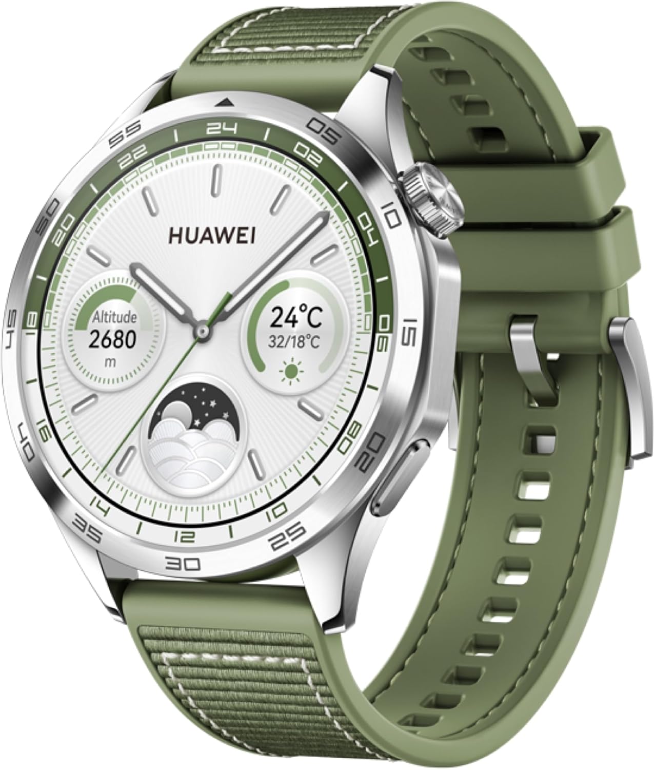 HUAWEI Watch GT 4 B19W 46mm Bluetooth Smartwatch 1.43" AMOLED Screen Composite Strap - Green