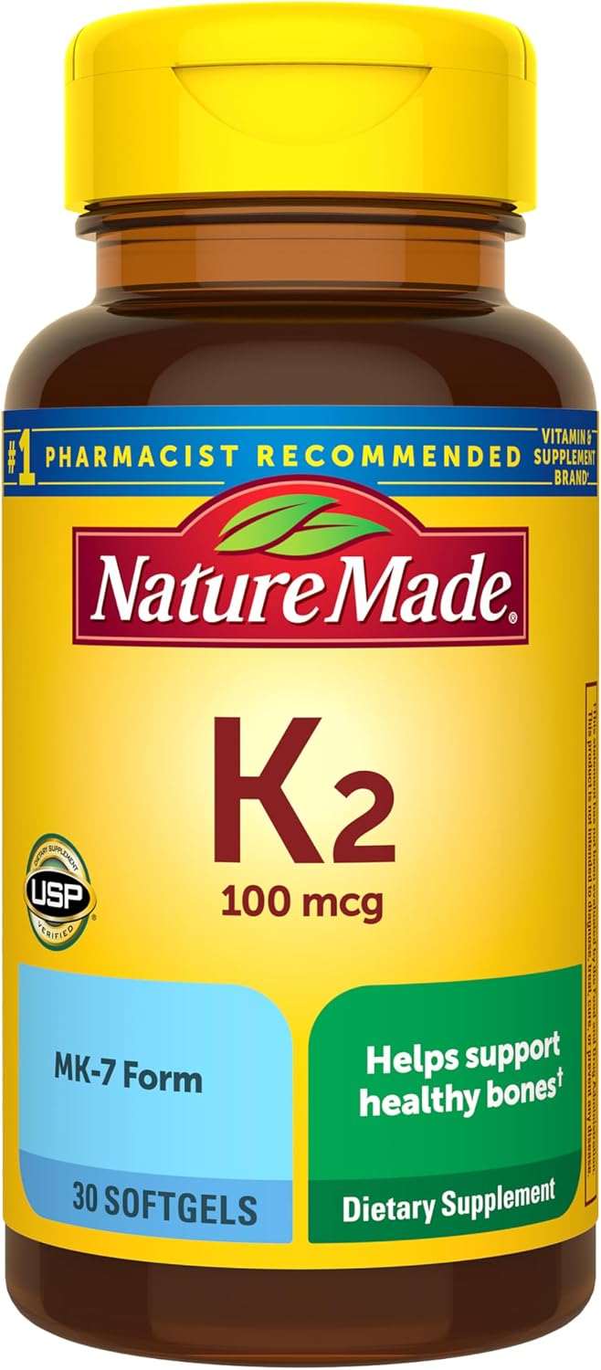 Nature Made Vitamin K2 100 mcg, 30 Softgels