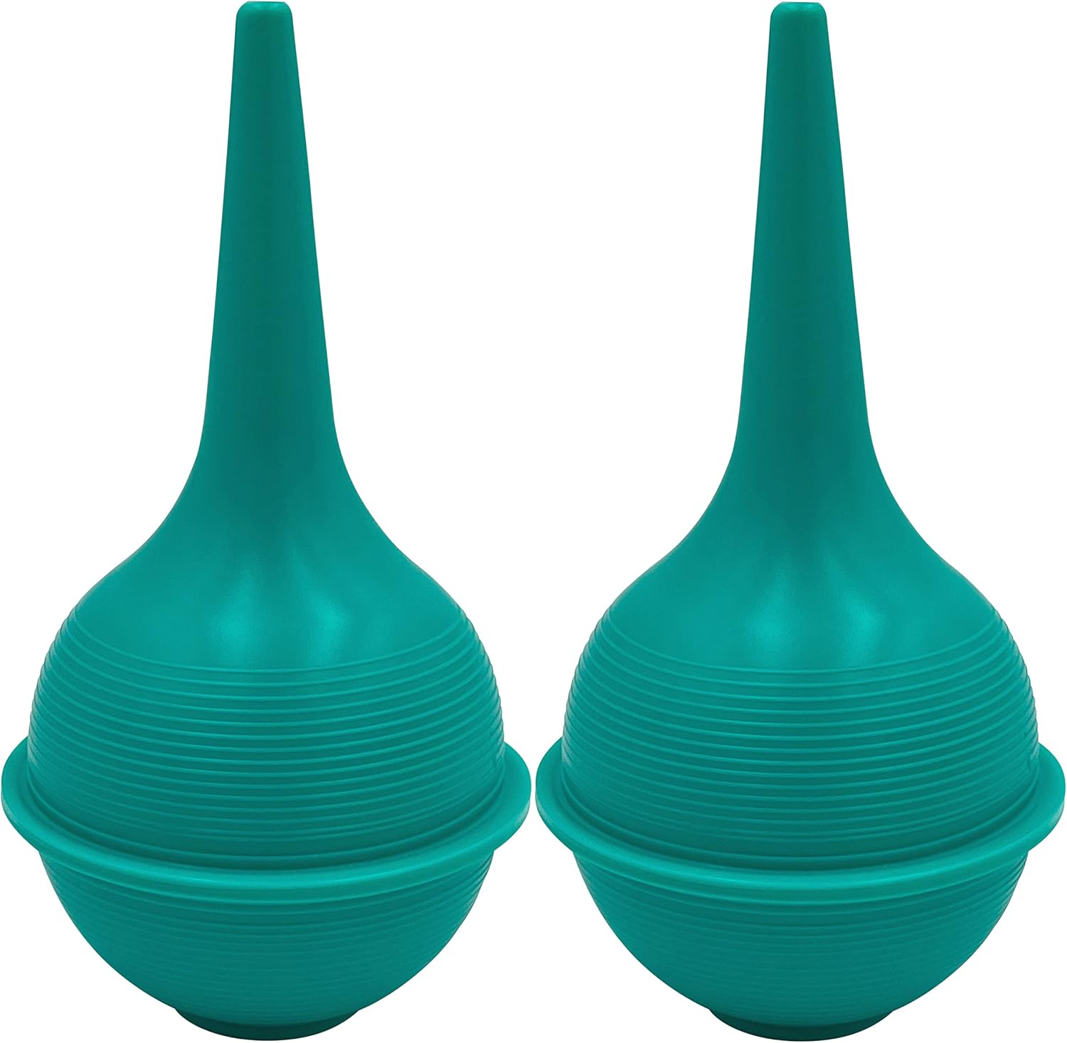 Sterile Rubber Bulb Syringe - 2 Pack, 3oz/90ml Ear Bulb Syringe For Removing Ear Wax, Baby & Adult Nasal Care, Sinus Rinse, Gentle Mucus Removal, Anti-slip Grip, Flat Bottom Design