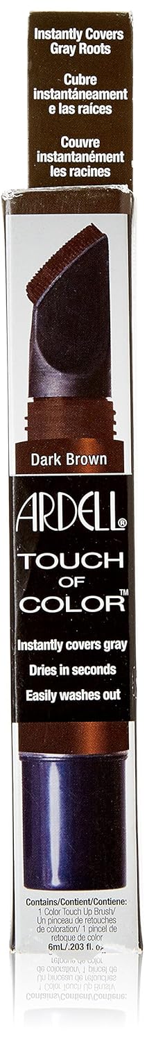 Ardell Touch of Color Hair Dye, Dark Brown, 0.2 Fluid Ounce