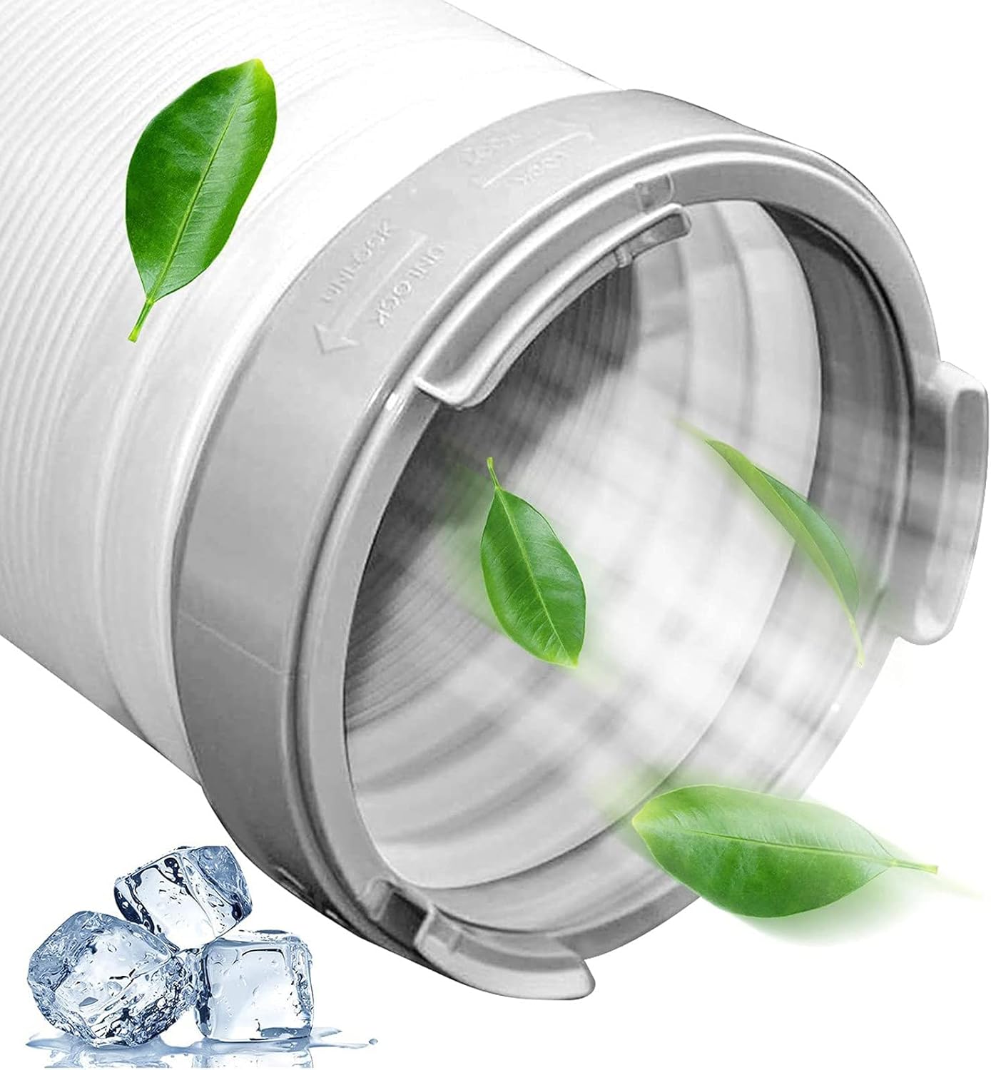 Universal Exhaust Hose Coupler Fit 6 inch & 5.9 inch Hose, Portable Air Conditioner Hose Coupler, Suit for Air Conditioning Exhaust Port (A)