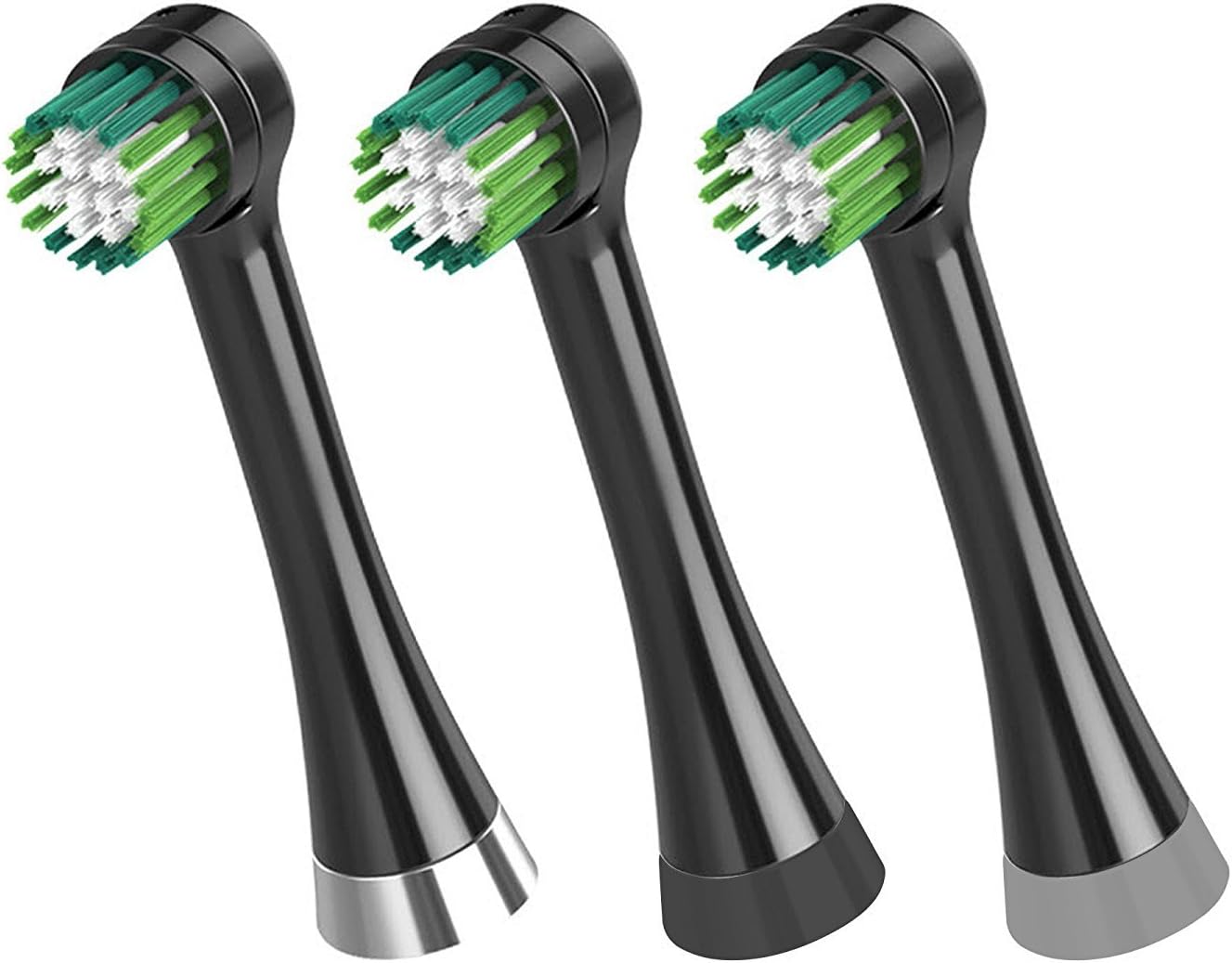 Waterpik Triple Clean Replacement Brush Heads, Black, OTRB-3WB, 3 Count (Pack of 1) for Complete Care 5.5 and 9.5 Models CC-02, WP-812/822/842