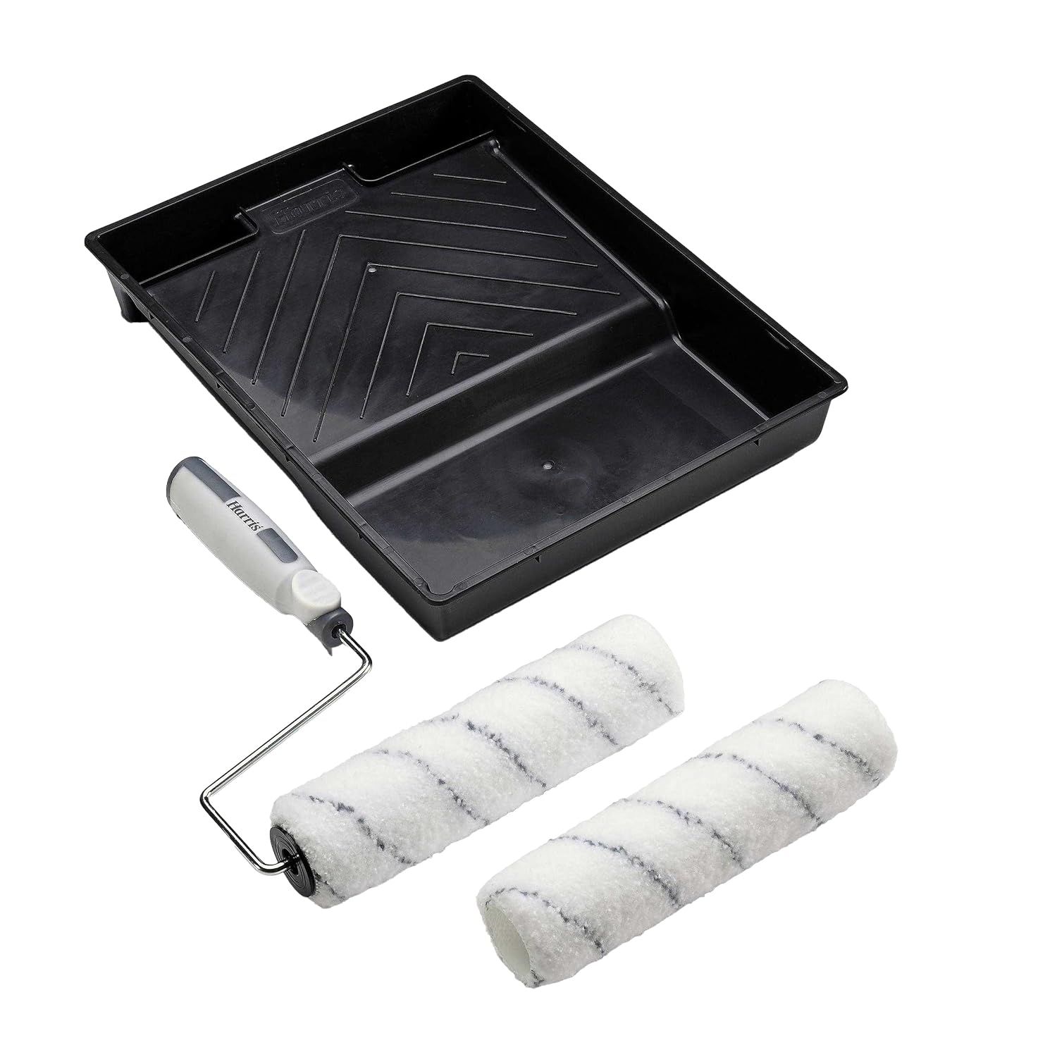 Harris Seriously Good Walls & Ceilings Twin Medium Pile Paint Roller Set with Tray & Frame | 9"