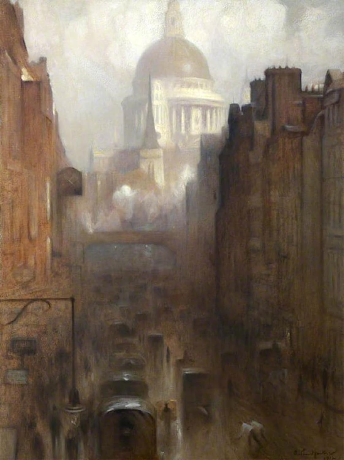 WYKUJMYTO Classic Canvas Picture Printing Canvas Art Wall Art Picture St Paul S Cathedral by Arthur Hacker Artwork on Wall for Office Decor 60x90cm