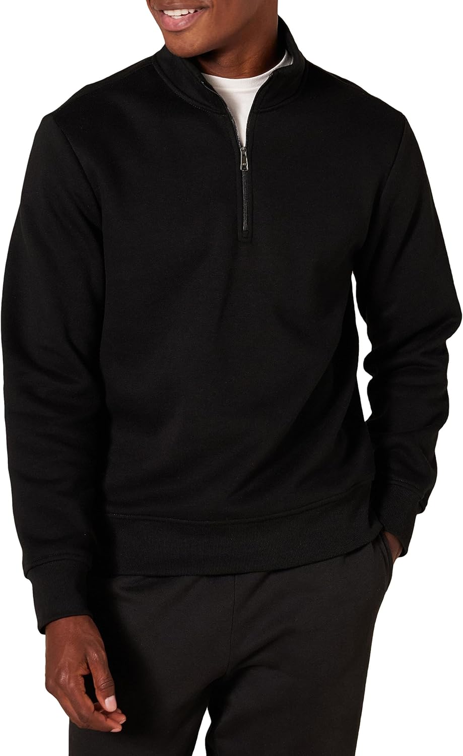 Amazon Essentials Men's Long-Sleeve Quarter-Zip Pullover Fleece Sweatshirt