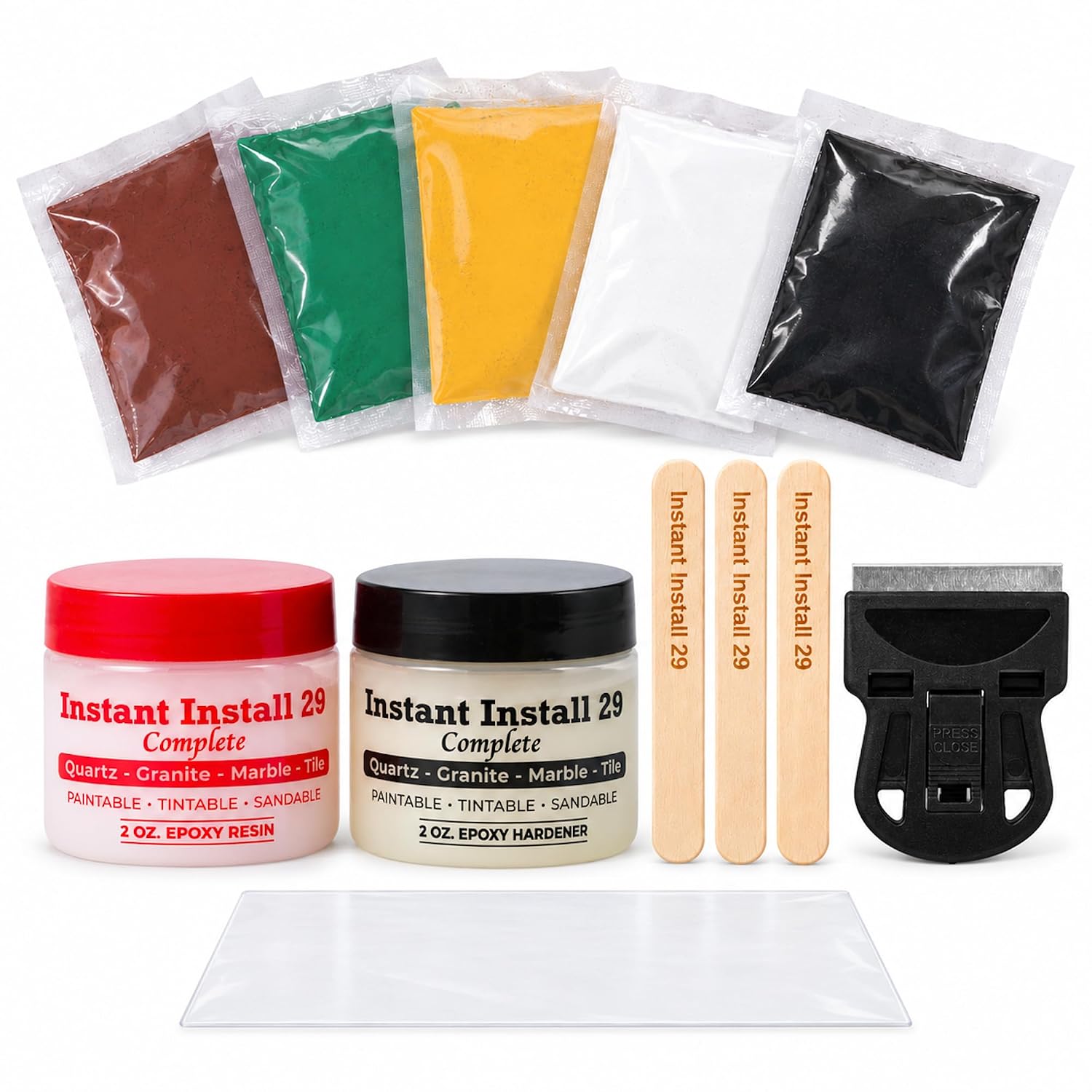 Epox-Sci Instant Install 29 Granite Epoxy Repair Kit, 4 oz, With Tint