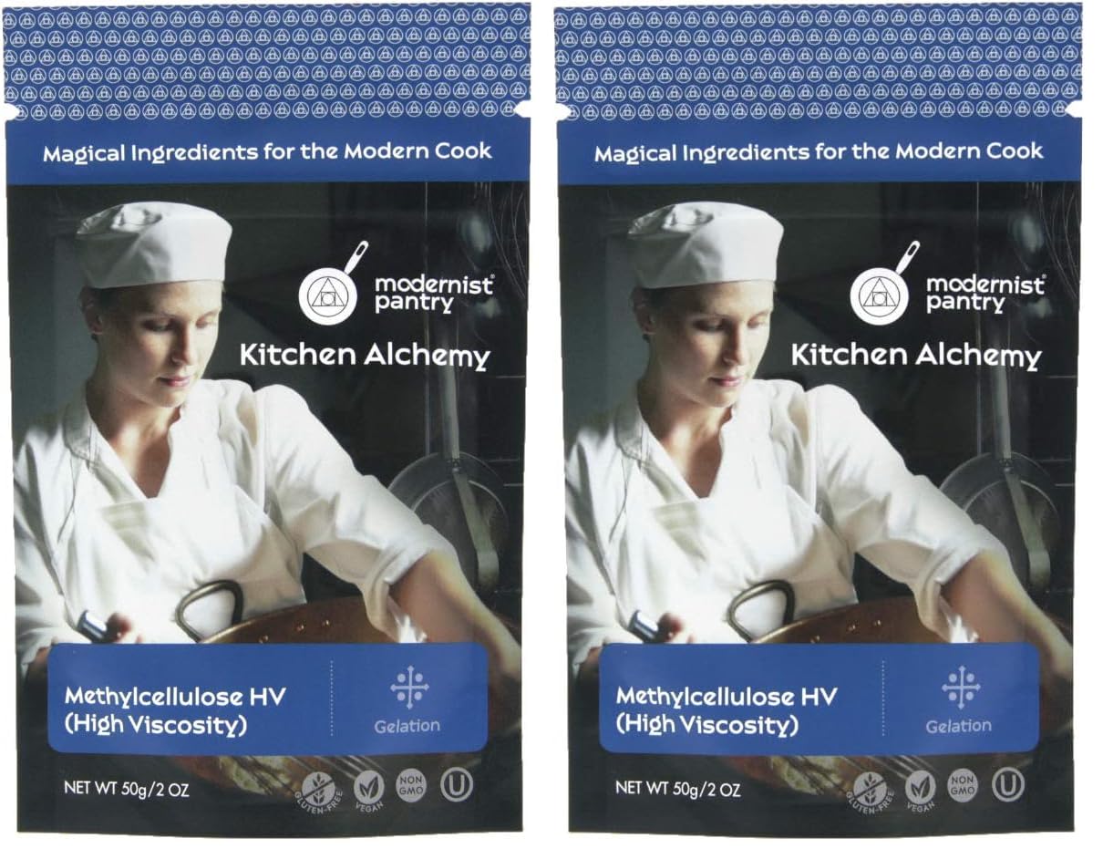 Pure Methylcellulose - High Viscosity ⊘ Non-GMO Vegan OU Kosher Certified - 50g/2oz (Pack of 2)