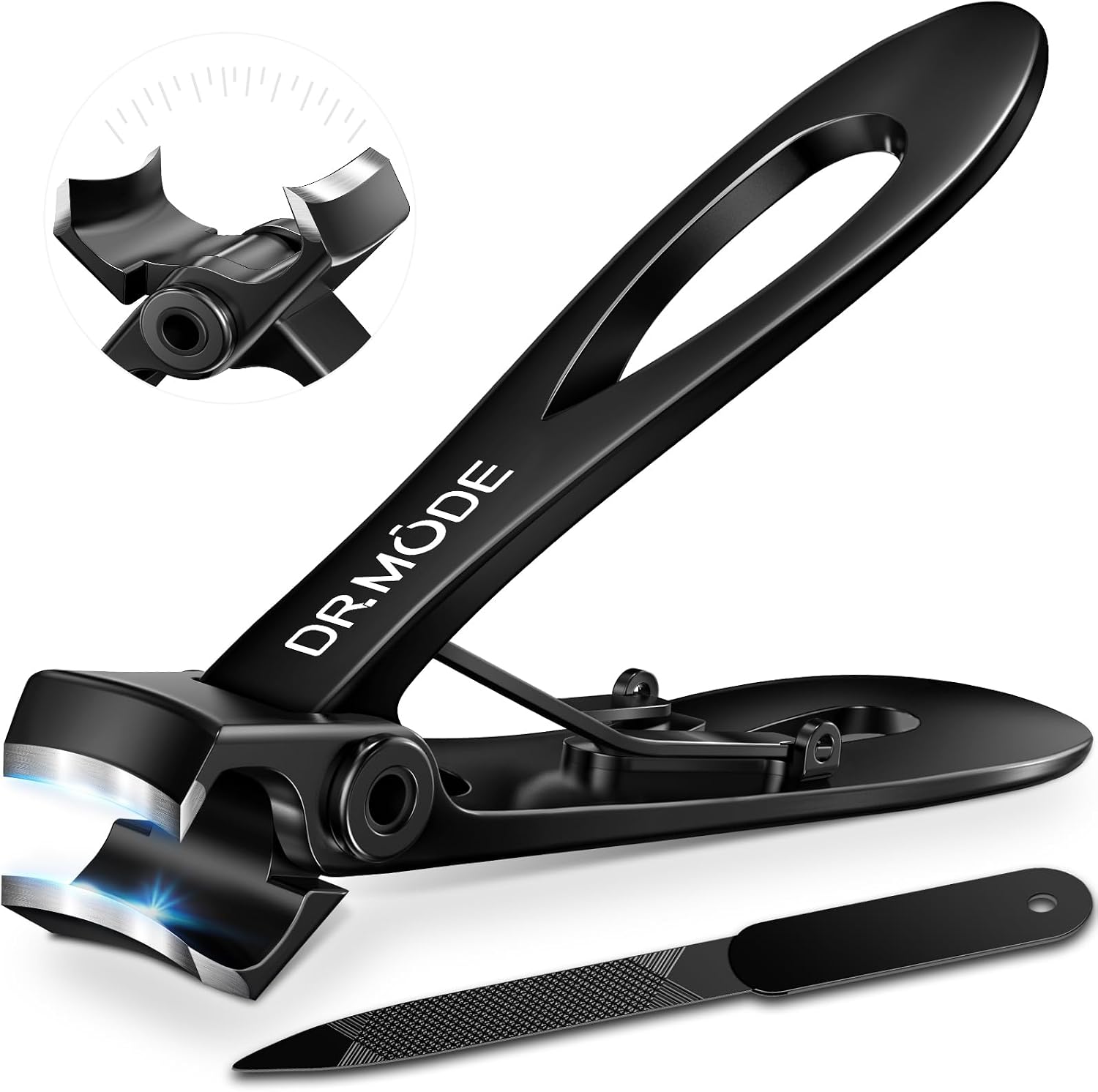 DRMODE Nail Clippers for Men Thick Nails, 16MM Wide Jaw Opening