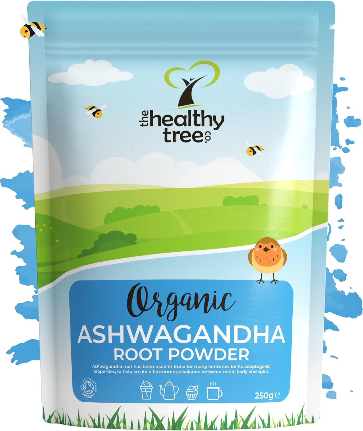 TheHealthyTree Company Organic Ashwagandha Powder, 250g