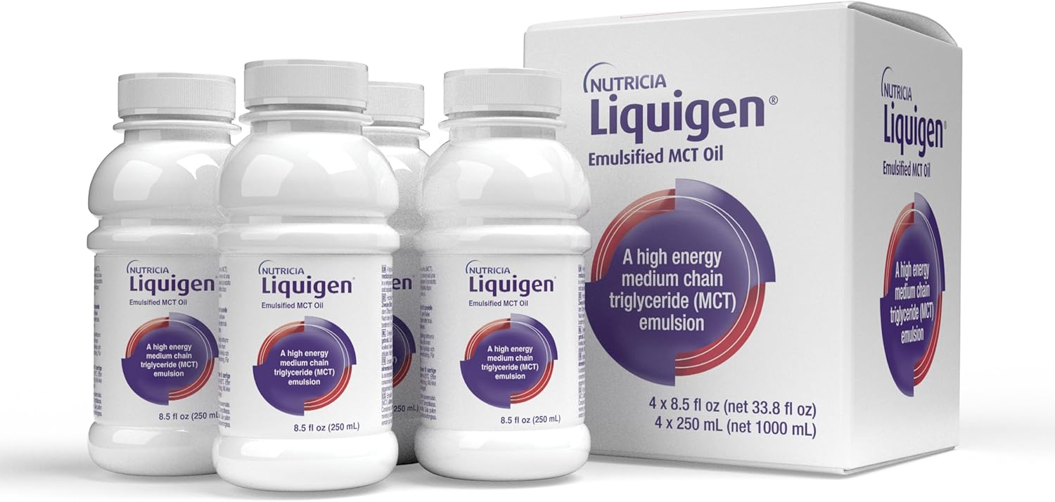 Liquigen - Emulsified MCT Oil - 8.5 Fl Oz Bottle (Case of 4)