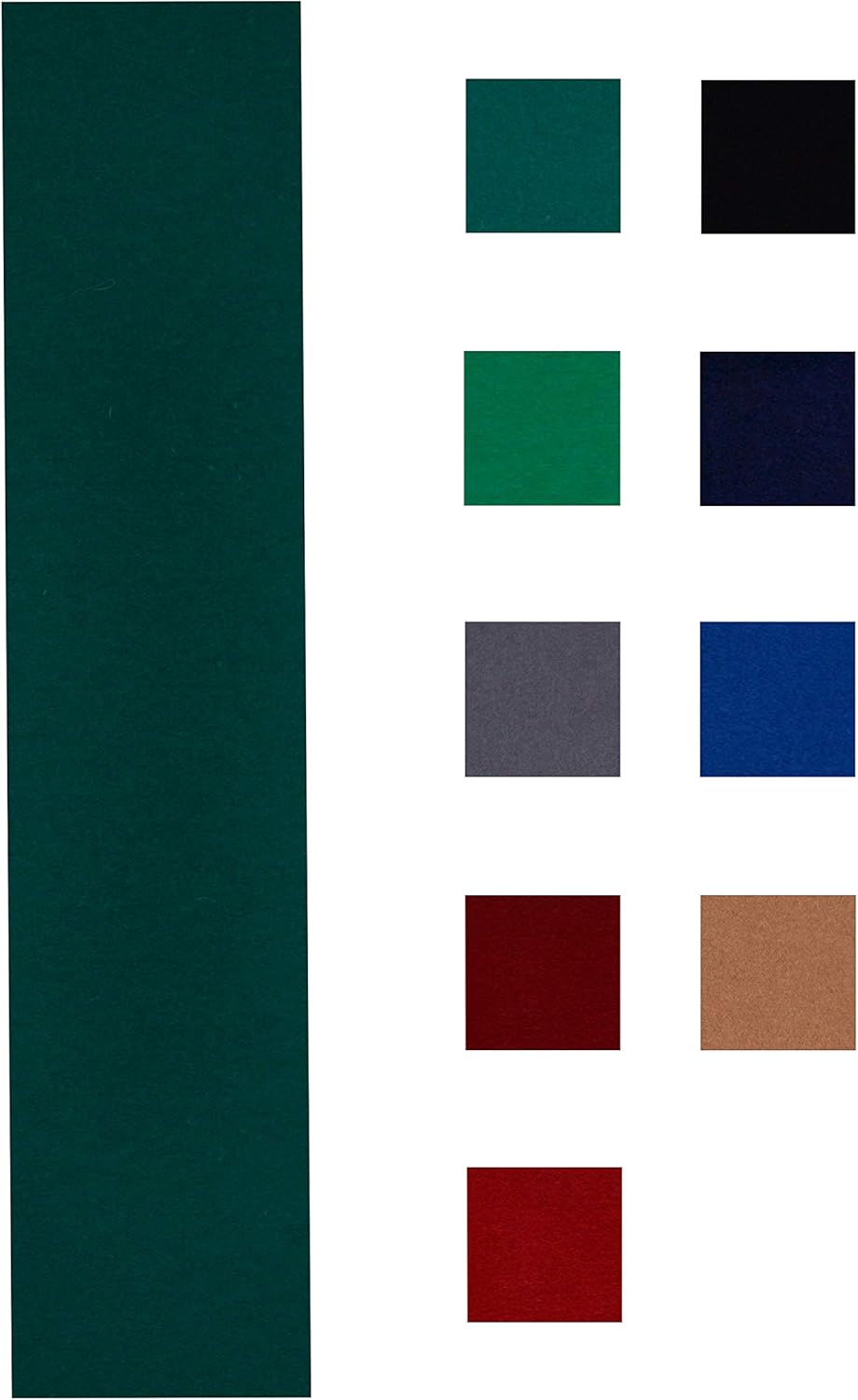 Accuplay 19 oz Pre Cut Pool Table Felt - Billiard Cloth Choose for 7', 8' or 9' Table, English Green, Spruce, Blue, Tan, Black, Navy, Red, Gray or Burgundy