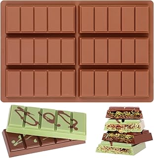 Chocolate Molds - Non-Stick Chocolate Bar Mold, Break Apart Chocolate Mold Food Grade Deep Chocolate Bar Mold For Tabs Chocolate Milk Chocolate Bar Chocolate Snacks