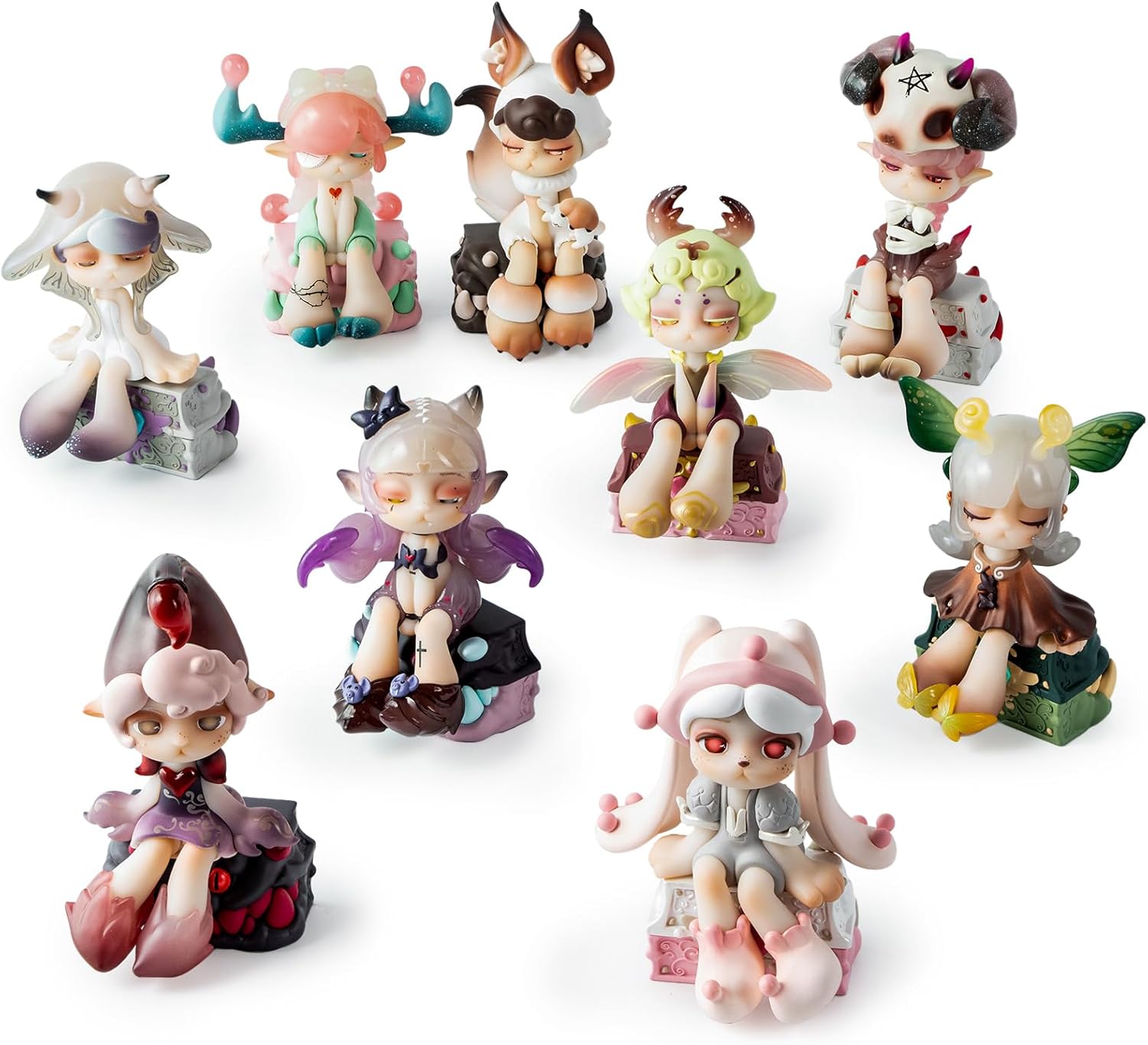 BEEMAI Aroma Princess Magic Town Series 1PC Blind Box Figures, Random Design Cute Figures Collectible Toys Birthday Gifts