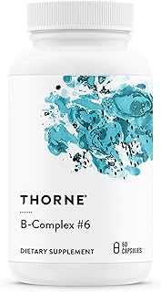 THORNE B-Complex #6 - Vitamin B Complex with Active Forms of Essential B Vitamins and Extra B6-60 Capsules