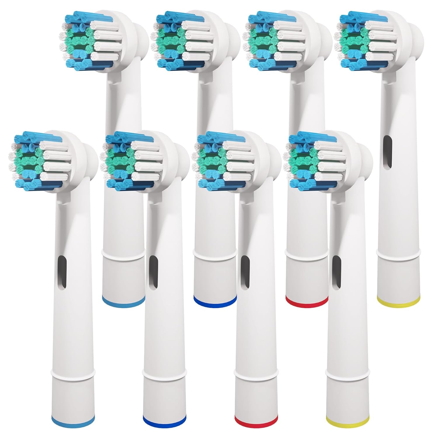 8 Pcs Replacement Toothbrush Heads Compatible with Oral B Braun, Professional Electric Toothbrush Brush Heads Refills for Oral-B Pro 500/750/1000/1500/3000/3757/5000/7000/7500/8000
