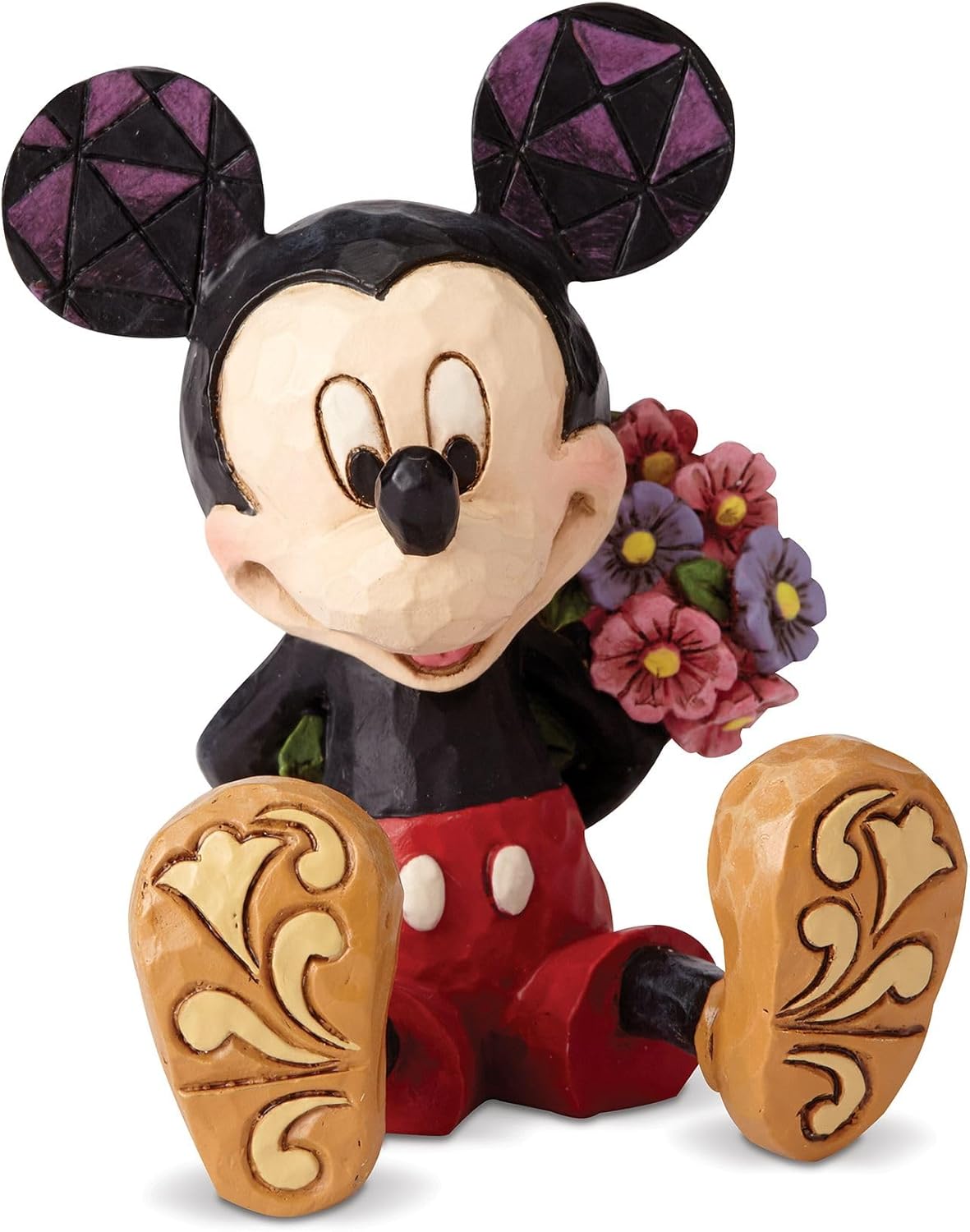 Disney Traditions Jim Shore Mickey With Flowers Mini Figurine