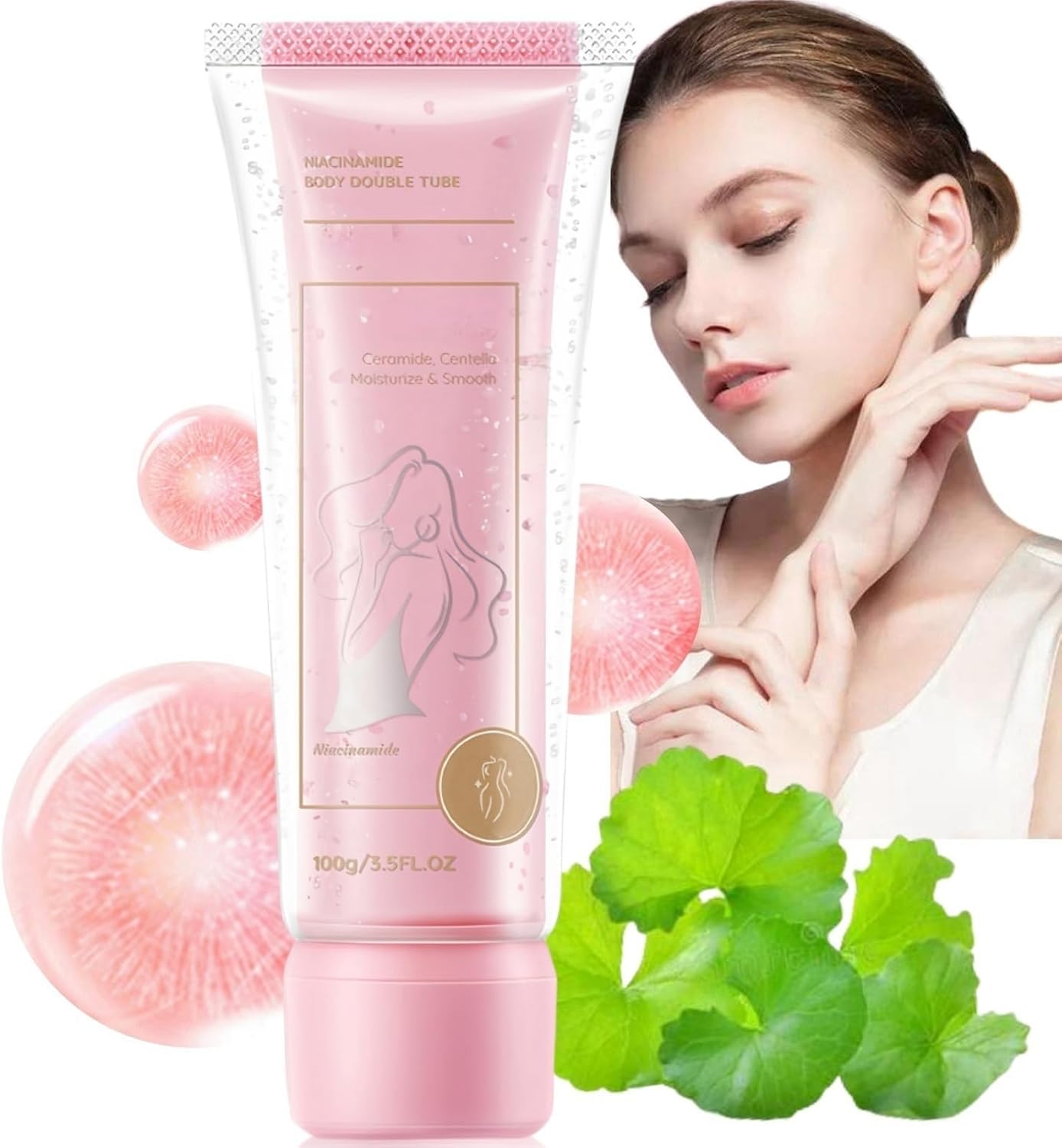 100ml Body Creams for Women,Niacinamide Body Double Tube Cream,Body Lotion Scented,Moisturizing Body Lotion for Face & Body,Skin Tightening Cream Body,Body Skin Care,Body Moisturisers for Woman