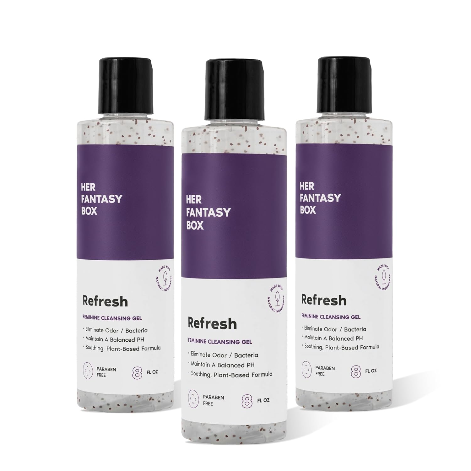 Her Fantasy Box | Refresh Plant Based Yoni Gel Wash (pH Balancing) - 3 Pack