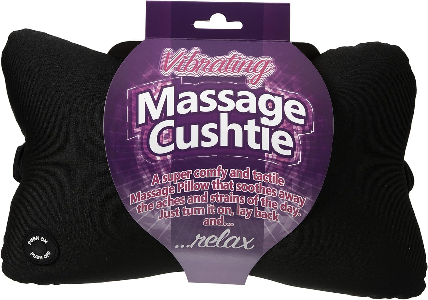 Vibrating Massage Cushion for Neck and Back | Black Cushtie