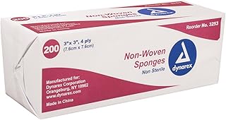 Gauze Non- Woven Sponges Non-Sterile - 3 in X 3 in - 4 Ply - 200 ea