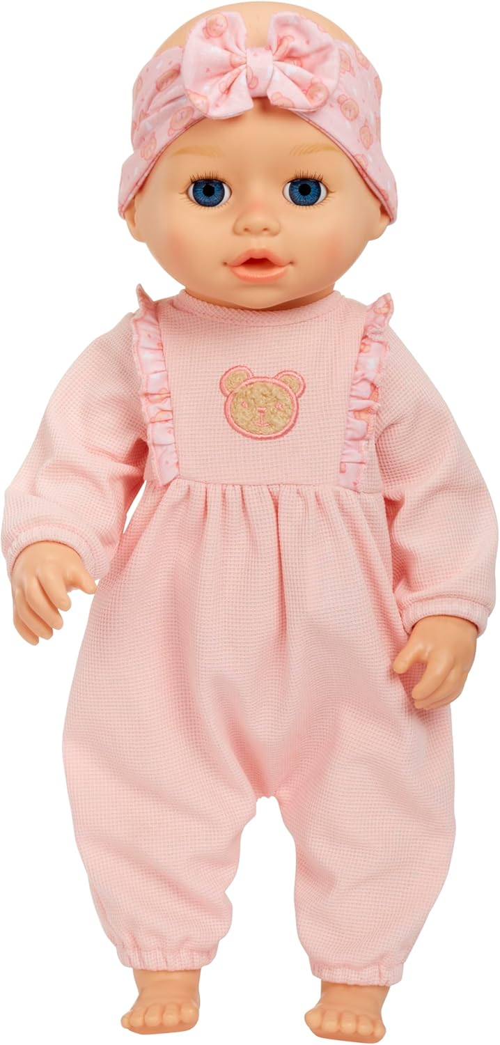 Baby Born Learn to Walk Baby Doll Annabell - Blue Eyes: Realistic Features for Kids Ages 3+, Walks, Crawls, Sits & Kicks, Eyes Open & Close, Multiple Sound Effects