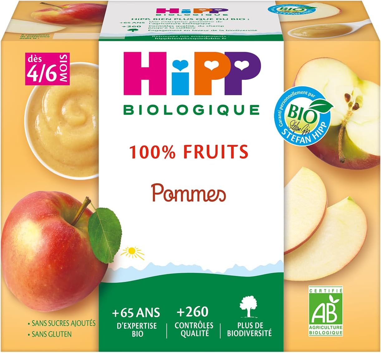 Hipp Coupelles Pommes 4 x 100g