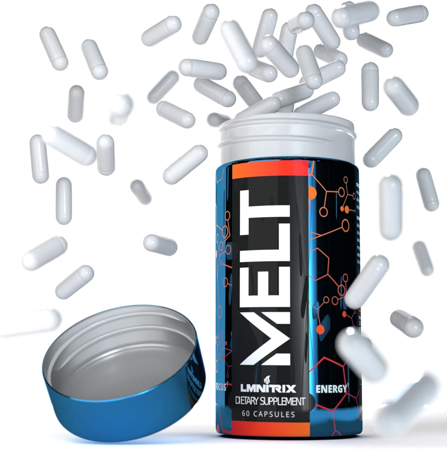 MELT EXT - Extreme Thermogenic Fat Burner - Powerful Weight Loss Aid, Stronger Than Most Diet Pills - True Plateau Destroyer - Lose Weight Fast for Men and Women - 60ct