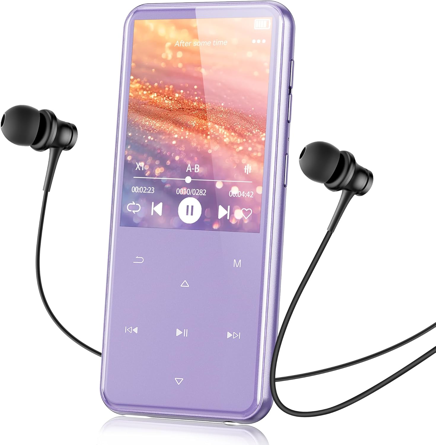 AGPTEK 64GB MP3 Player with Bluetooth, M3 2.4'' Player with Speaker