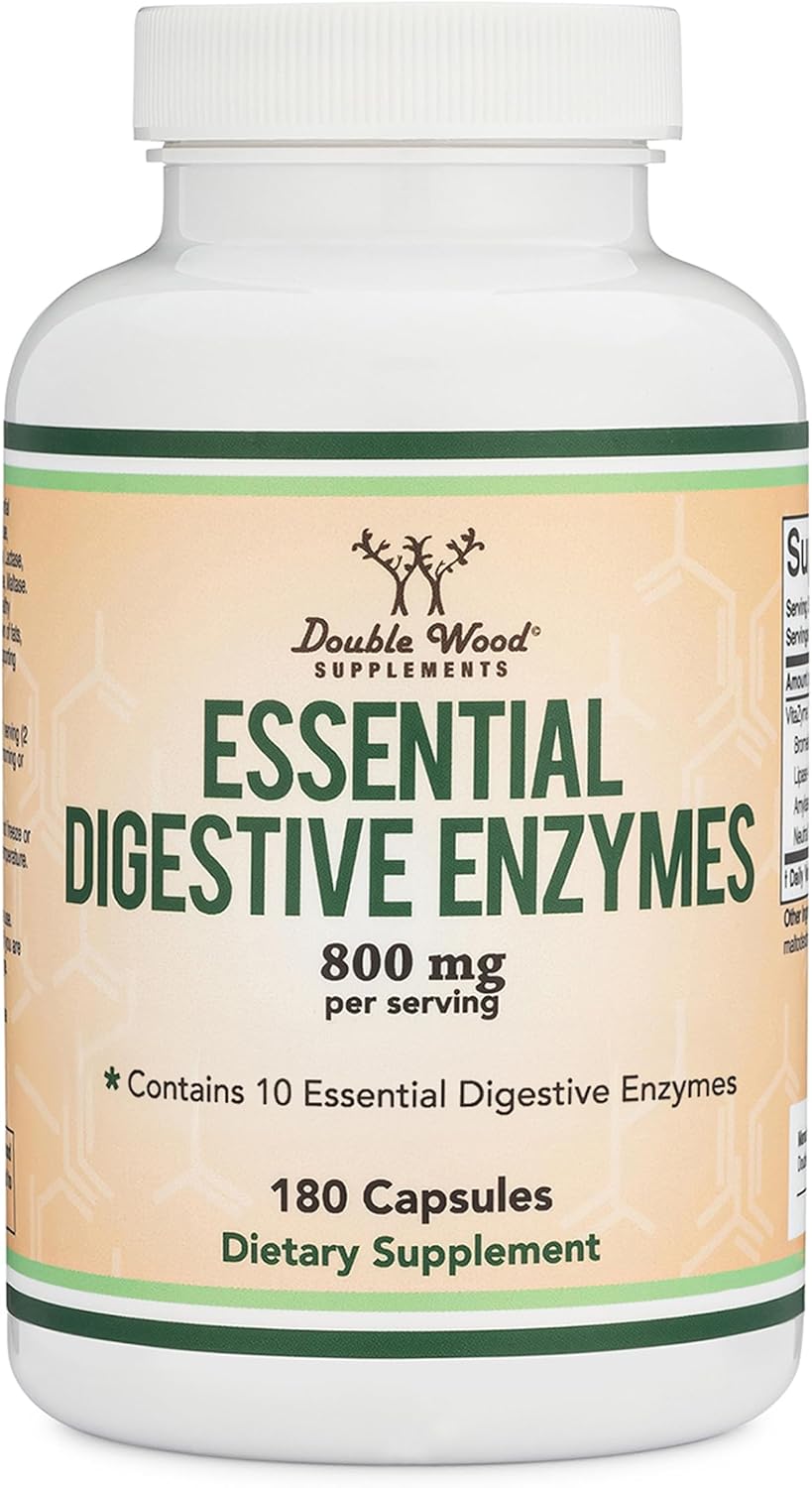 Digestive Enzymes 800mg, All 10 Essential Enzymes, Bloating + Meal Comfort