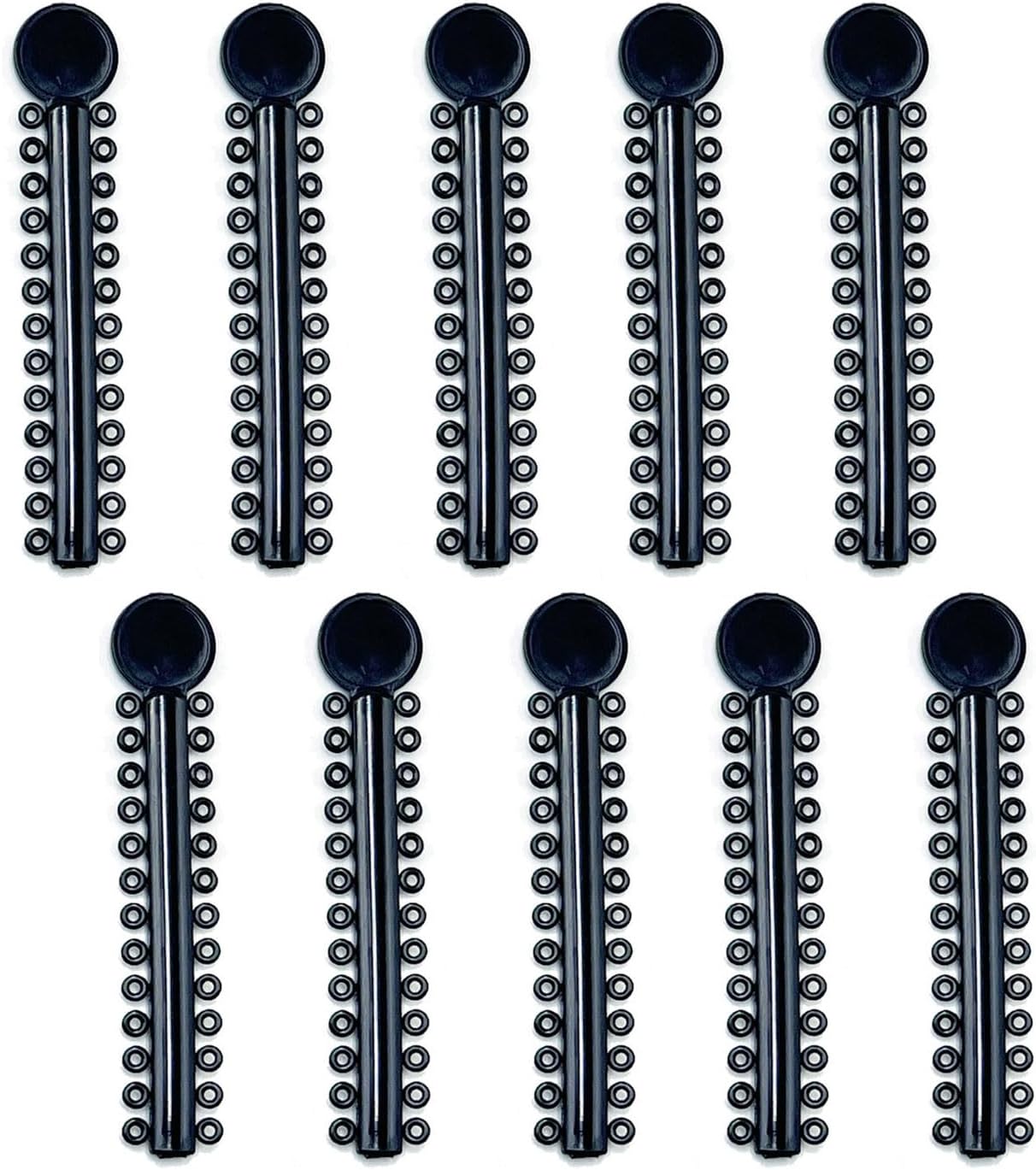 Pack of 1040 Orthodontic Ligature Bands Black Braces Rubber Bands O-Ring Black