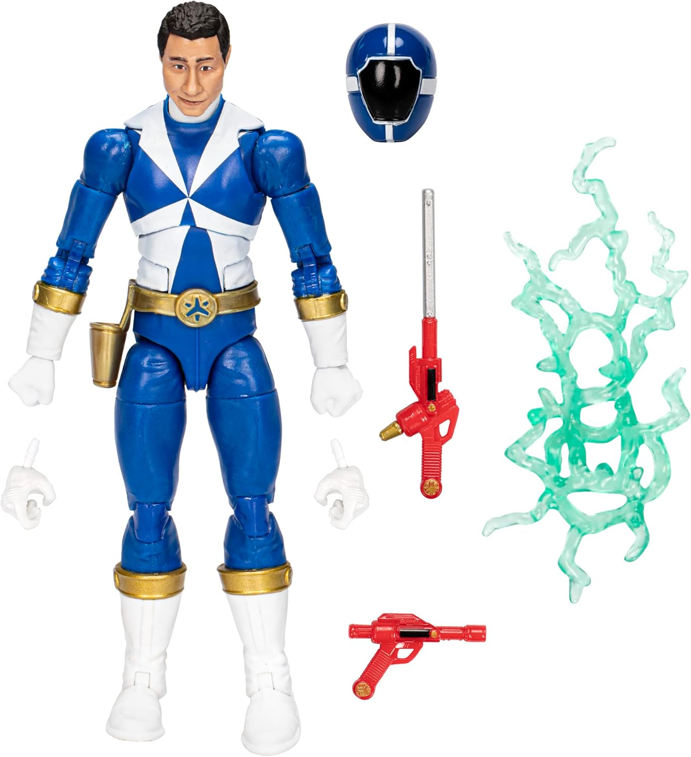 Power Rangers Lightning Collection Lightspeed Rescue Blue Ranger 6-Inch Premium Collectible Action Figure Toy with Accessories, Kids Ages 4 and Up
