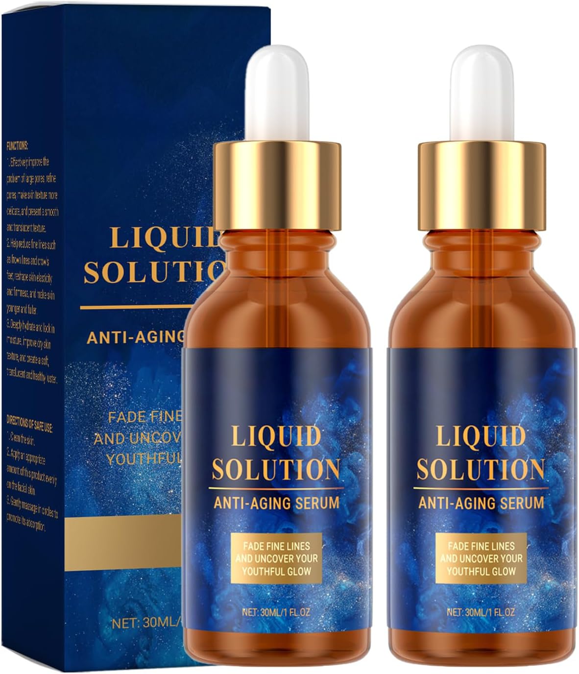 2PCS Olavita Serum, Olavita Liquid Solution - Liquid Wrinkle, Olavitas Boto-X Serum, Reduce Wrinkles, Fine Lines & Plump Skin, Moisturizing, Olavita Face Serum for All Skin Types