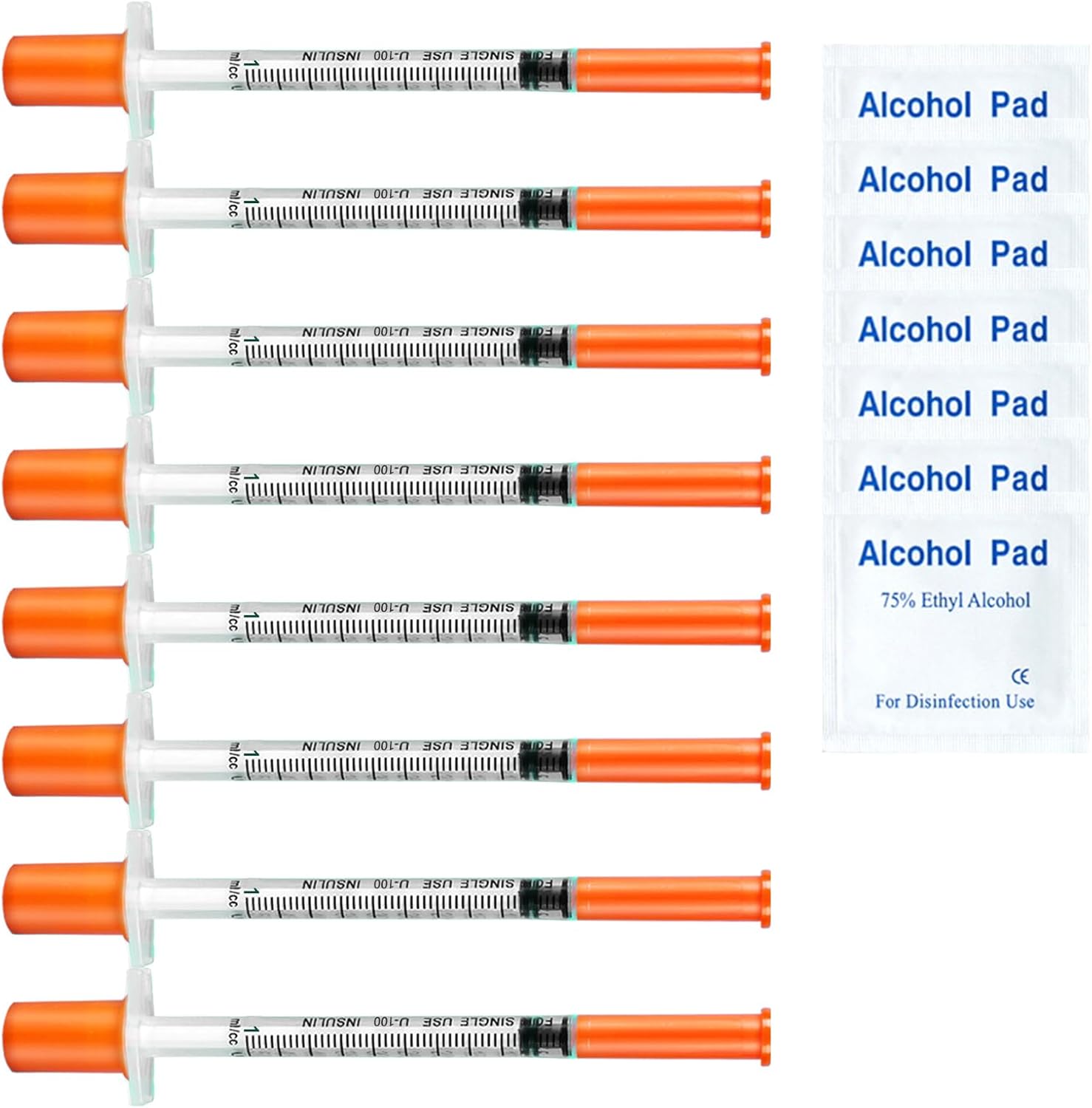 QILUCKY 14 pack 1ml dispensing measuring tool with 31G (8mm long), Multiple Uses Laboratory Accessories, Individually Wrapped