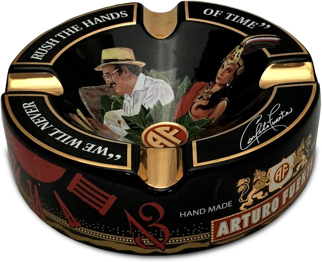 Limited Edition Large 8.75" Arturo Fuente Porcelain Cigar Ashtray Black