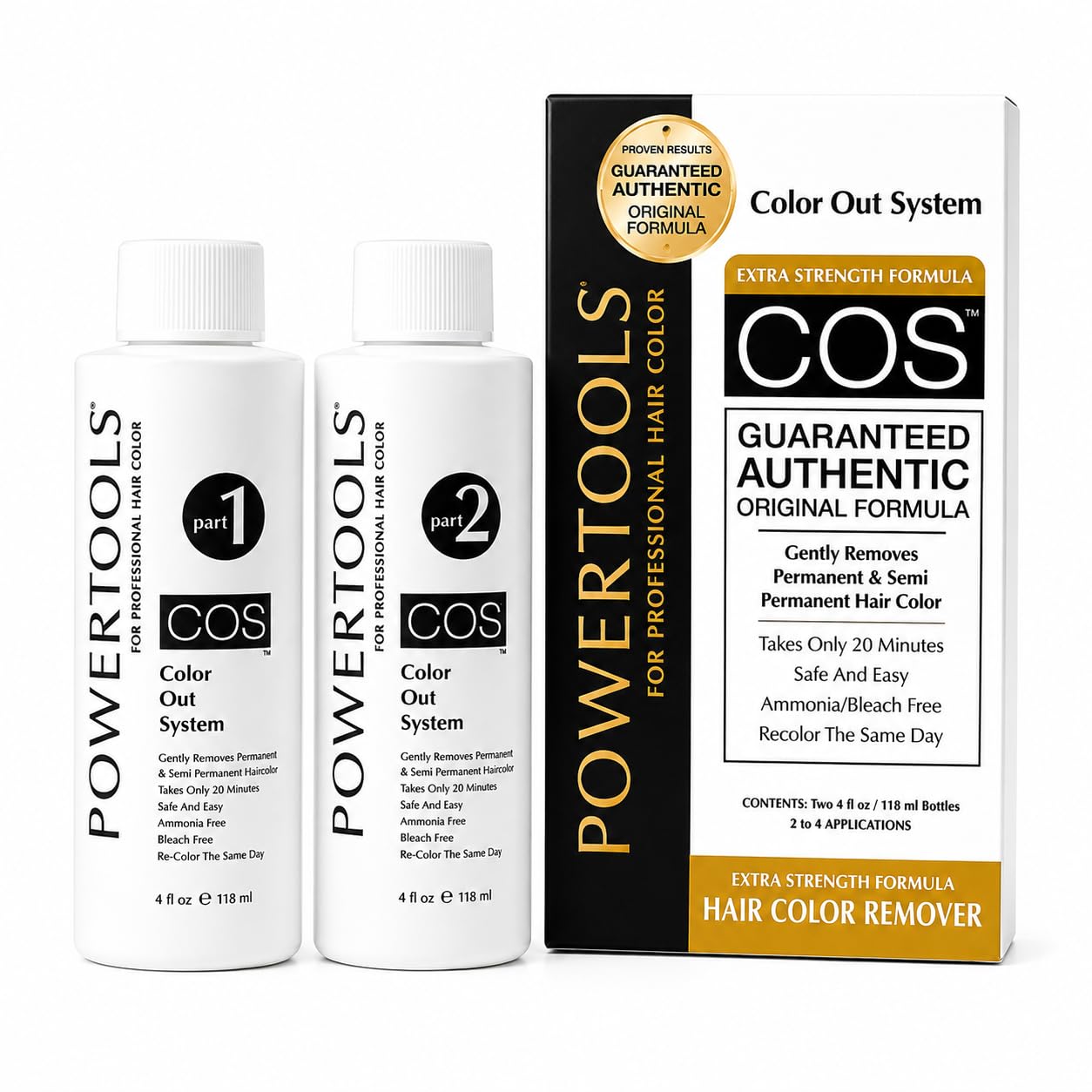 COS, The Original Color Out System | Guaranteed Authentic Original Formula l Safely Remove Semi & Permanent Hair Color | Ammonia Free