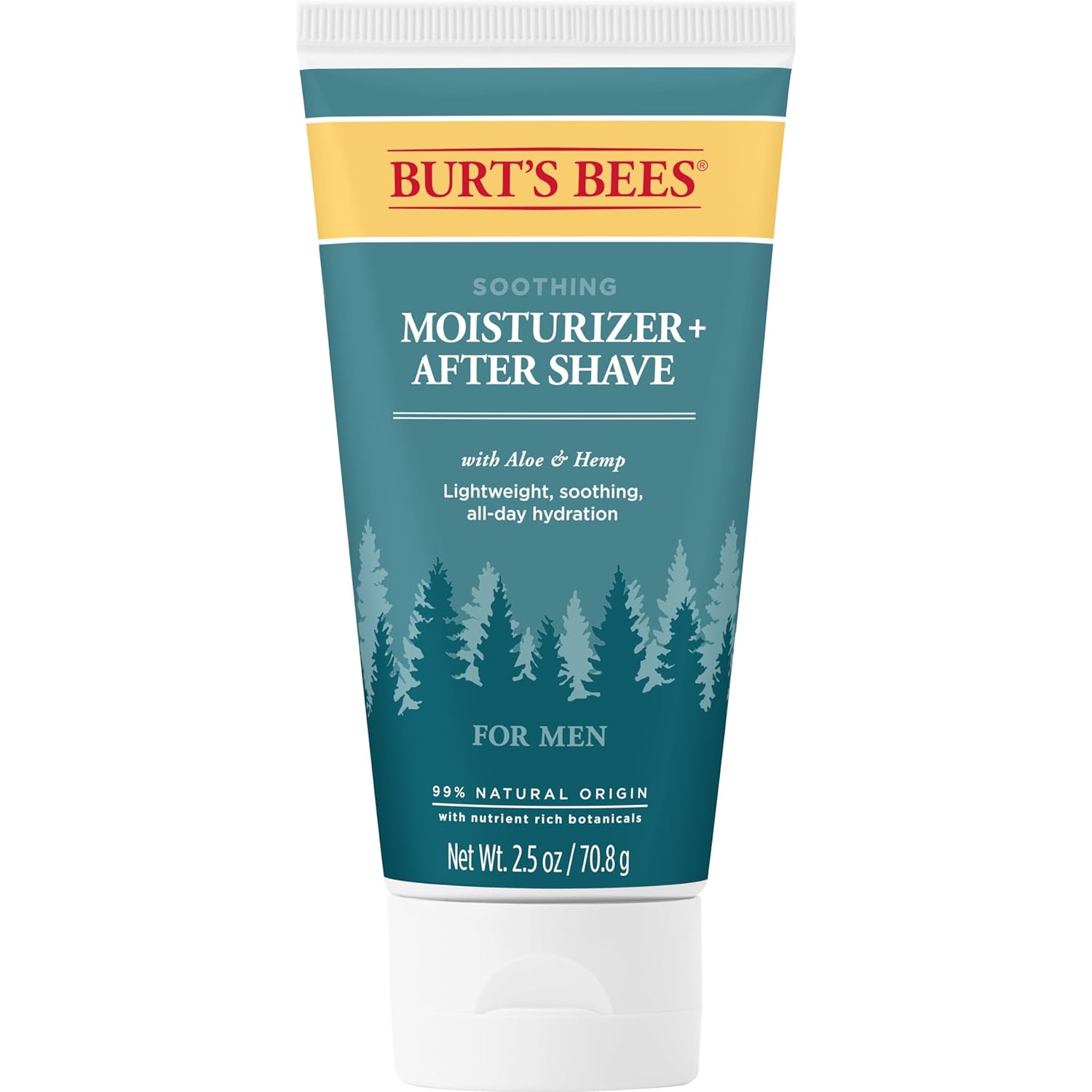 Burt’s Bees Soothing Moisturizer + After Shave with Aloe & Hemp, For Men, 2.5 Ounces