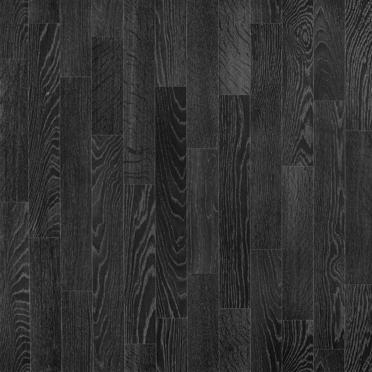 VINYL FLOORING UK Black Wood Effect Anti-Slip Vinyl Flooring Roll For LivingRoom, Hallways, Kitchen, 2.3mm Thick Vinyl Sheet Waterproof Lino Flooring-2m(6'6") X 3m(9'9")-6m²