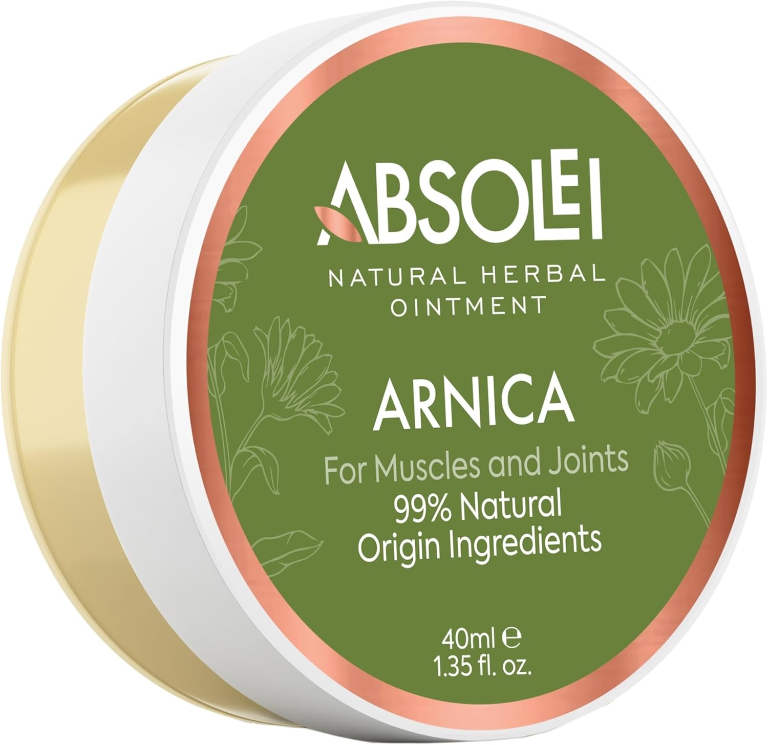 Arnica Ointment, Natural Ointment for Muscles, Bruising and Swelling, 40 ml