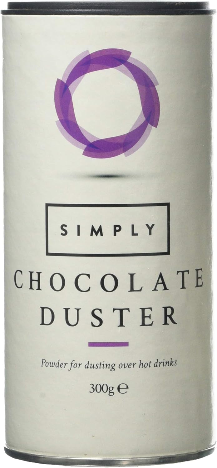 Simply Chocolate Duster, Chocolate Shaker for Cappuccino, Coffee, Milkshakes & Frappes, Suitable for Vegans & Nut Free (300g)