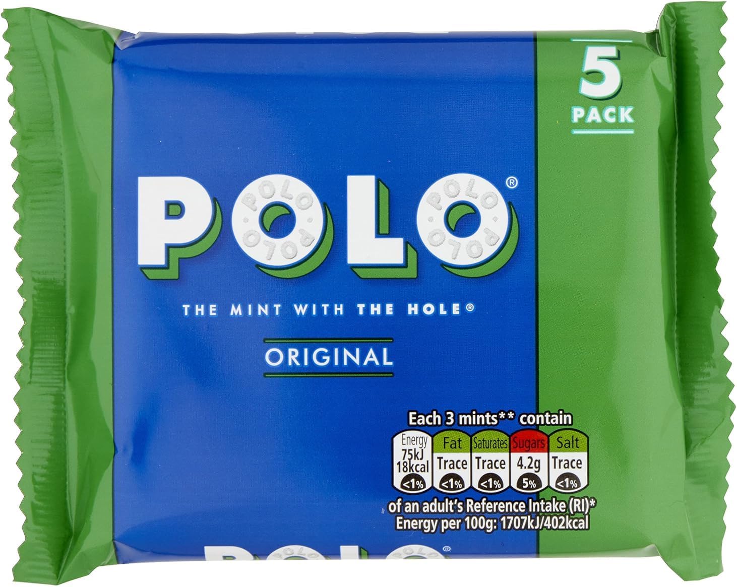 POLO ORIGINAL MINT PACK OF 5 (5X25G)