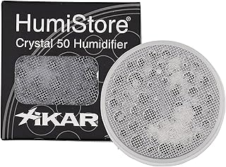 XIKAR Crystal Gel Humidifier Jar for Cigar Humidors - Reusable Cigar Humidifier Crystals with Magnet Attachment System - Regulates 70% Relative Humidity & Lasts up to 90 Days, Ideal for 50 Cigars