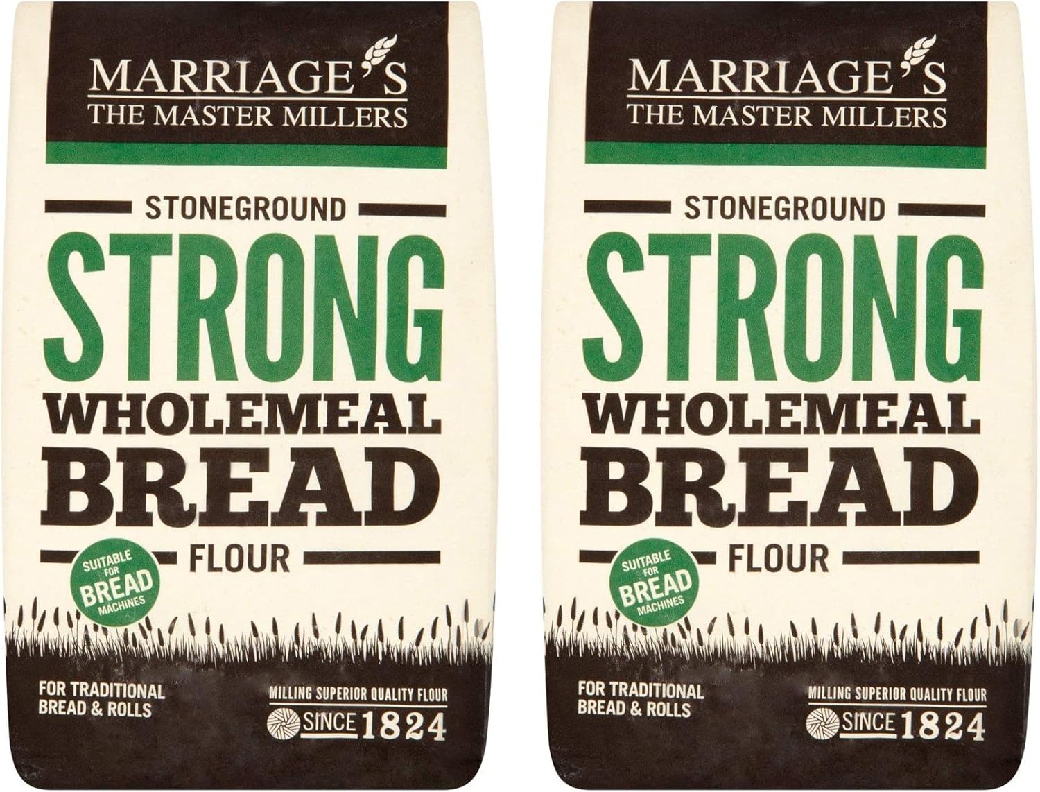 Marriage's Strong Stoneground Wholemeal Flour 1.5kg - Pack of 2
